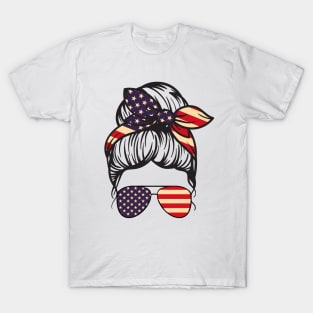 American Mom With Sunglasses T-Shirt